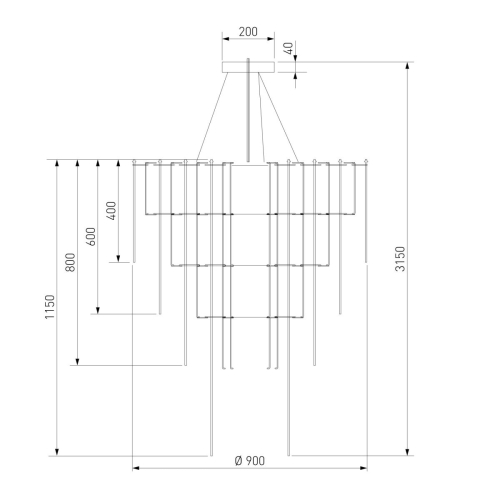 Подвесной светильник Bogate's Queen 91101 LED a072016 изображение в интернет-магазине Cramer Light фото 5