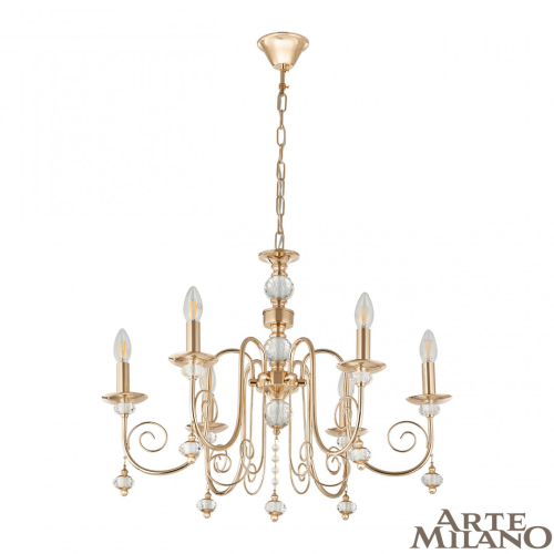 Подвесная люстра Arte Milano 346109/6 FGD изображение в интернет-магазине Cramer Light