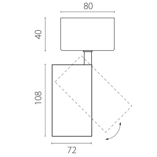 Накладной светильник Lightstar Alta Base A5246SO изображение в интернет-магазине Cramer Light фото 2
