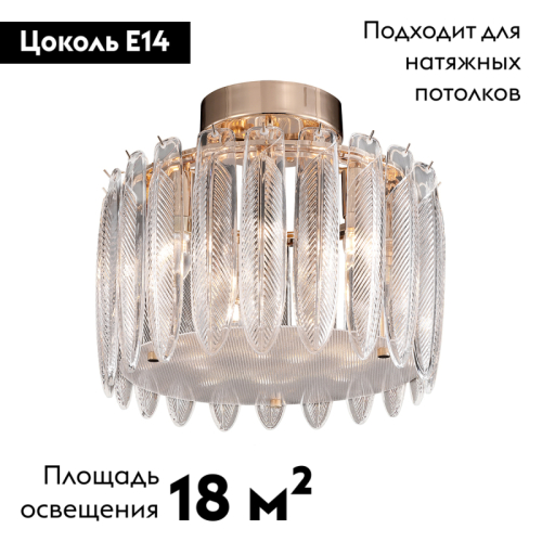 Потолочная люстра Delight Collection MD22027002 MX22027002-D45 gold изображение в интернет-магазине Cramer Light фото 2