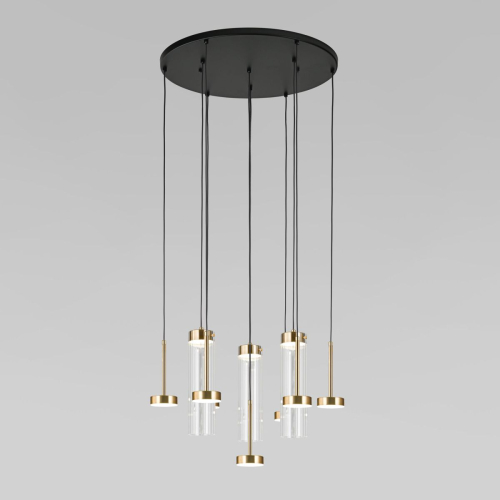 Подвесной светильник Eurosvet Quarzo 301102 LED латунь a071892 изображение в интернет-магазине Cramer Light