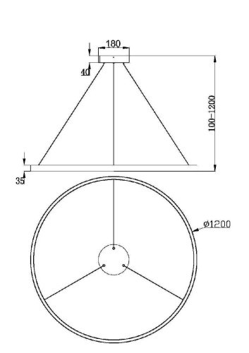 Подвесная люстра Maytoni Rim MOD058PL-L65BS3K изображение в интернет-магазине Cramer Light фото 4