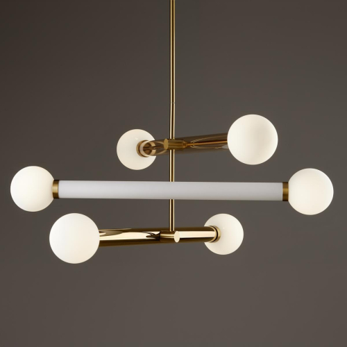 Люстра на штанге Freya Cross FR5381PL-06G изображение в интернет-магазине Cramer Light фото 5