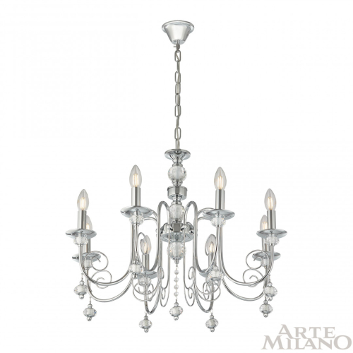 Подвесная люстра Arte Milano 346109/8 CR изображение в интернет-магазине Cramer Light фото 3