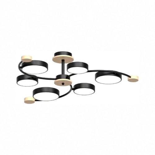 Люстра на штанге LED4U L3207-840 BK изображение в интернет-магазине Cramer Light