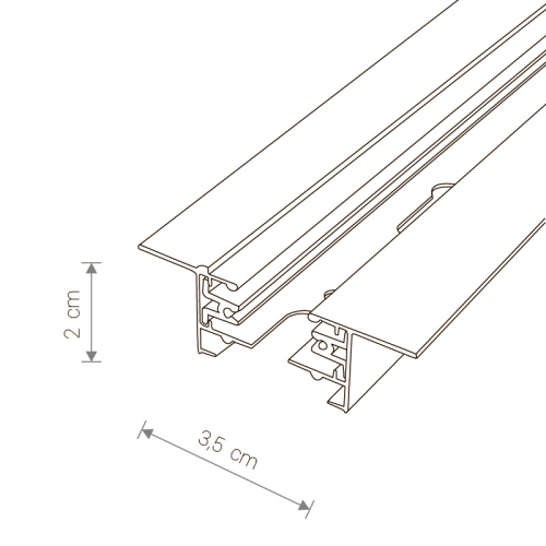 Шинопровод встраиваемый однофазный Nowodvorski Profile Recessed 9013 изображение в интернет-магазине Cramer Light фото 2