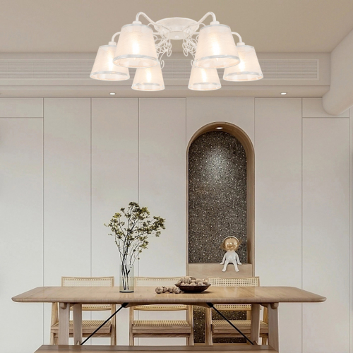 Потолочная люстра Arte Milano 341120/6 WT+SL изображение в интернет-магазине Cramer Light фото 10