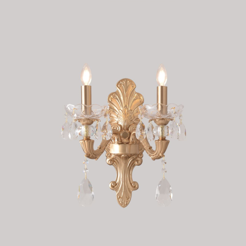 Бра Crystal Lux ELIZABETH AP2 BRASS дополнительное фото фото 5
