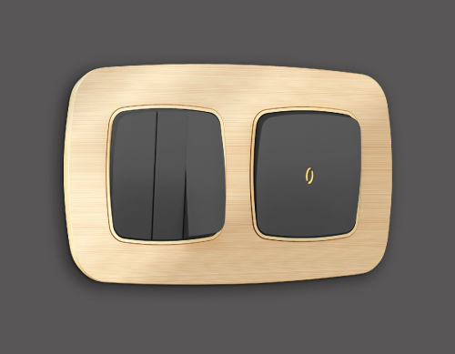 Лицевая панель для выключателя трехклавишного Ambrella Volt Omega OP9050 дополнительное фото фото 2