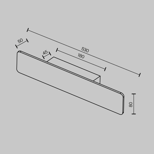 Настенный светильник Maytoni Technical Stela C81WL-18W3K-B изображение в интернет-магазине Cramer Light фото 7