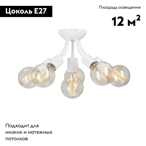 Потолочная люстра Vitaluce V3927-0/6PL изображение в интернет-магазине Cramer Light фото 2