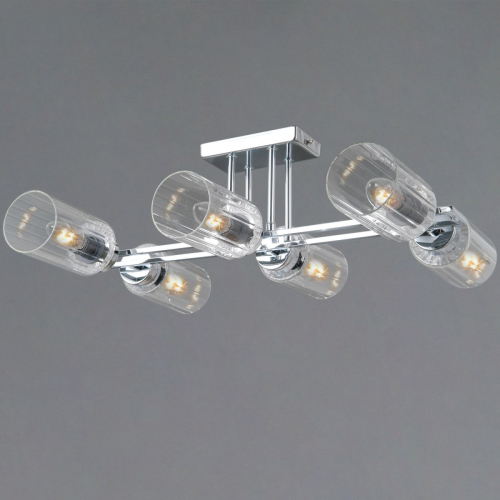 Потолочная люстра Illumico IL0780-6CSQ-25 CR NAPLES изображение в интернет-магазине Cramer Light
