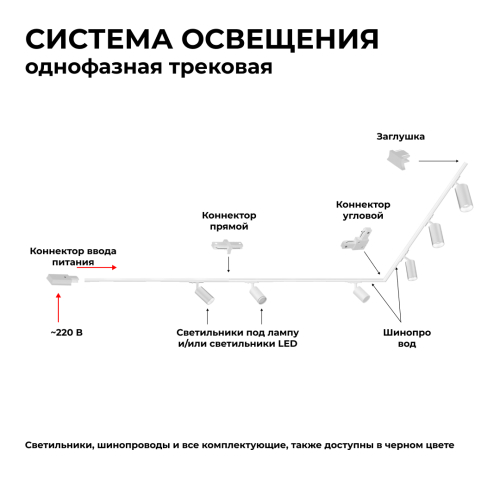 Шинопровод однофазный Apeyron 45-03 изображение в интернет-магазине Cramer Light фото 4