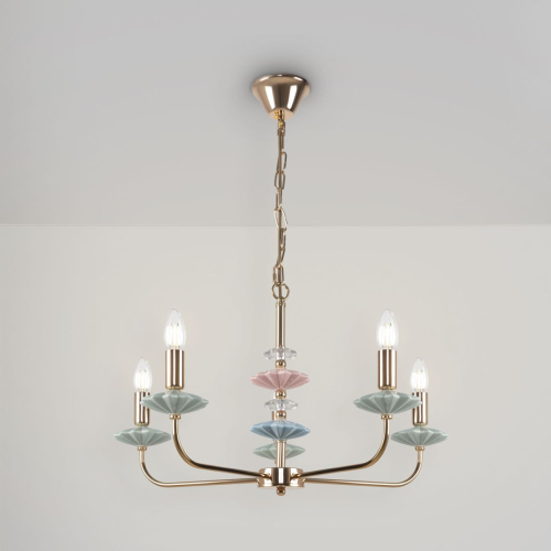 Подвесная люстра Freya Castle FR5336PL-05G изображение в интернет-магазине Cramer Light фото 6