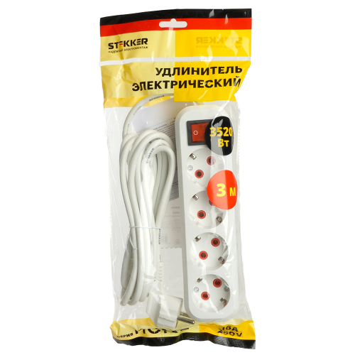 Удлинитель четырехместный Stekker Home 49359 дополнительное фото фото 9