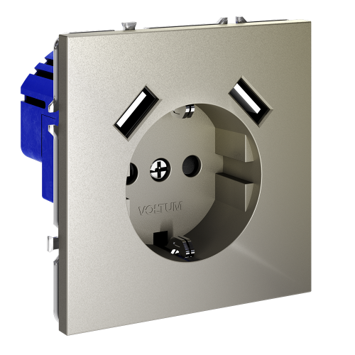 Розетка с USB, А+А Voltum S70 VLS040404 дополнительное фото фото 4
