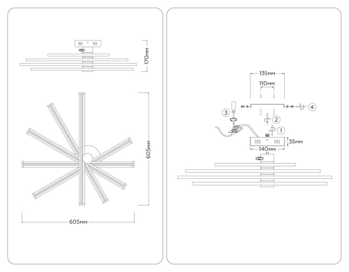 Потолочный светильник Ambrella Light Comfort LineTech FL6221 изображение в интернет-магазине Cramer Light фото 3