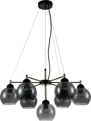 Подвесная люстра Indigo Grappoli 11029/7P Black V000216 изображение в интернет-магазине Cramer Light