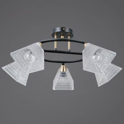 Потолочная люстра Illumico IL0850-5CSQ-25BKAB ELITE изображение в интернет-магазине Cramer Light