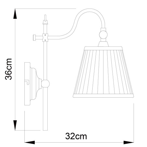 Бра Arte Lamp Seville A1509AP-1PB дополнительное фото фото 6