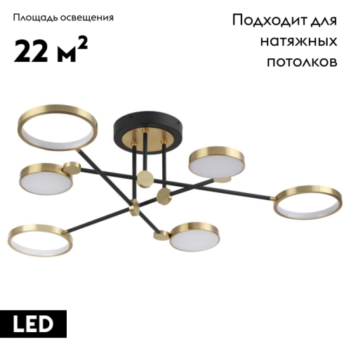 Потолочная люстра Odeon Light Denzel 4320/60CL изображение в интернет-магазине Cramer Light фото 2