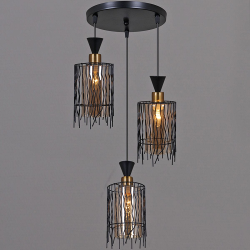 Подвесной светильник Reluce 05984-0.9-03 BK изображение в интернет-магазине Cramer Light