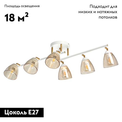 Потолочная люстра De Markt Тетро 673017406 изображение в интернет-магазине Cramer Light фото 2