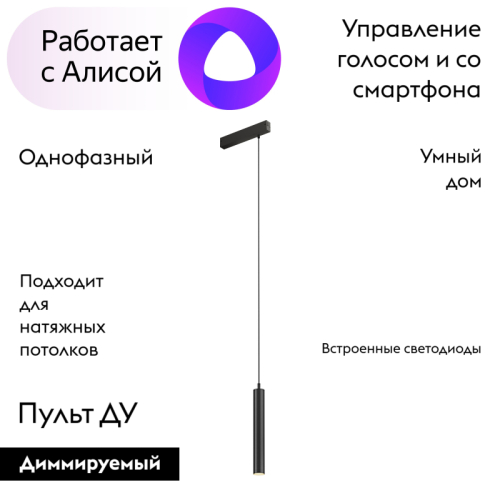 Трековый светильник Denkirs Smart DK8008-BK изображение в интернет-магазине Cramer Light фото 2