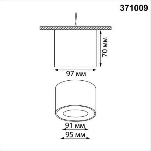 Накладной светильник Novotech WIR Gemini 371009 изображение в интернет-магазине Cramer Light фото 2