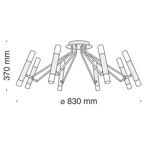 Потолочная люстра Maytoni Vigo MOD620CL-16B изображение в интернет-магазине Cramer Light фото 6