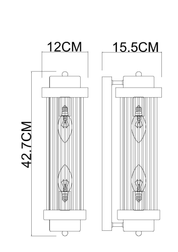 Настенный светильник Arte Lamp Hanna A1070AP-2BK изображение в интернет-магазине Cramer Light фото 3