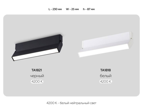 Настенно-потолочный светильник Ambrella Light Move TA1821 изображение в интернет-магазине Cramer Light фото 8