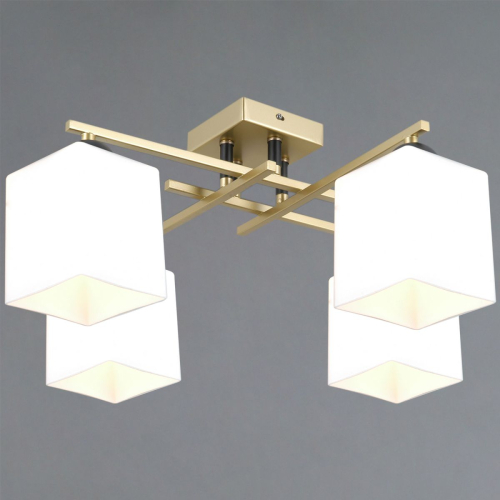 Потолочная люстра Illumico IL0617-4CSQ-25 GD NAPLES изображение в интернет-магазине Cramer Light