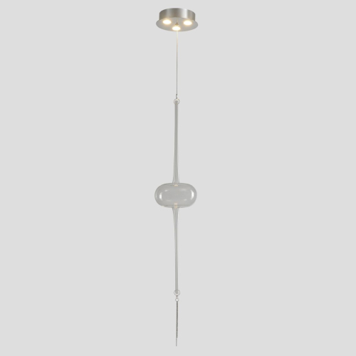 Подвесной светильник Crystal Lux GLASS SP3W LED CHROME изображение в интернет-магазине Cramer Light