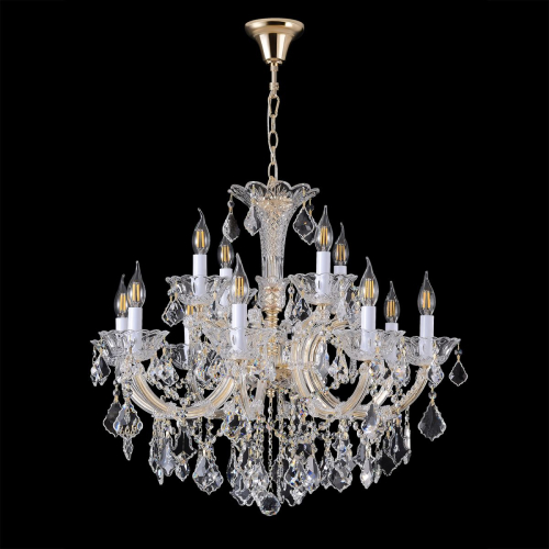 Подвесная люстра Crystal Lux CRISTELLE SP8+4 GOLD изображение в интернет-магазине Cramer Light фото 4