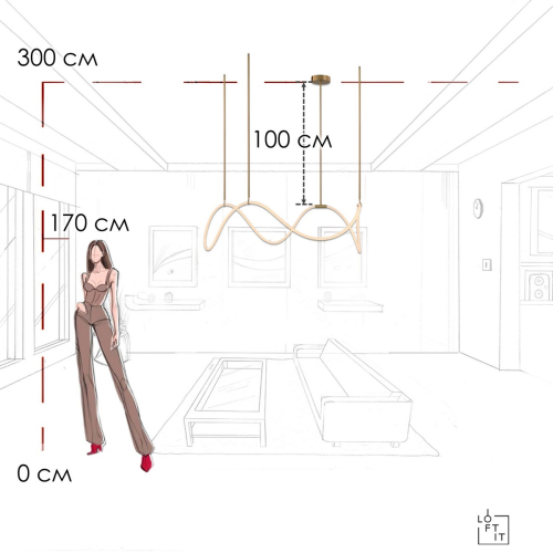 Подвесной светильник Loft IT Thread 10388P/C Brass изображение в интернет-магазине Cramer Light фото 8