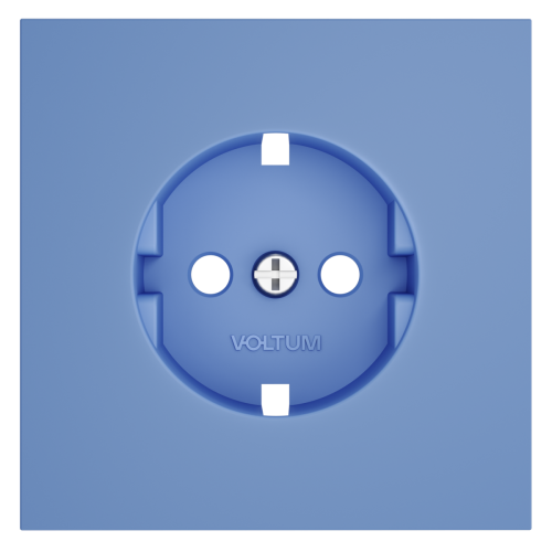 Накладка для розетки с заземлением Voltum S70 (деним) VLS000615 дополнительное фото фото 2