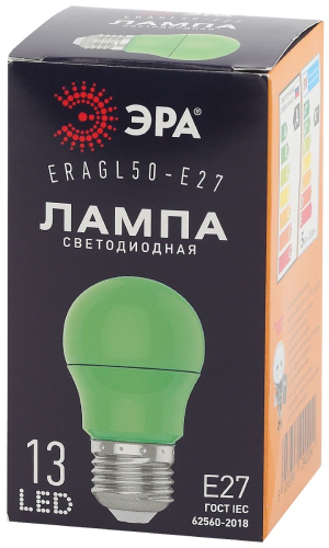 Лампа светодиодная Эра E27 3W 3000K ERAGL50-E27 Б0049579 изображение в интернет-магазине Cramer Light фото 4