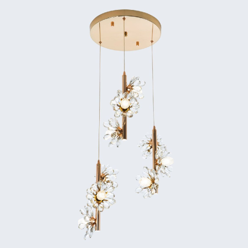 Подвесная люстра Modelux ML.1855.9 GD изображение в интернет-магазине Cramer Light фото 2