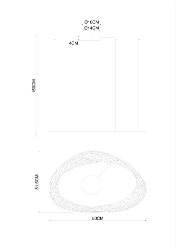 Подвесная люстра Arte Lamp Cinta A1847SP-46BK изображение в интернет-магазине Cramer Light фото 2