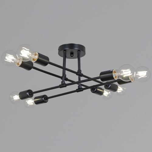 Потолочная люстра Reluce 90800-0.3-08 BK изображение в интернет-магазине Cramer Light