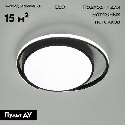 Потолочная люстра Eurosvet Jeremy 90251/1 черный изображение в интернет-магазине Cramer Light фото 2