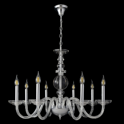 Подвесная люстра Crystal Lux ARABESQUE SP8 CHROME изображение в интернет-магазине Cramer Light