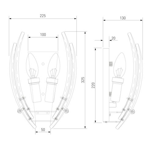 Настенный светильник Eurosvet Flowers 101015 латунь a072175 изображение в интернет-магазине Cramer Light фото 4