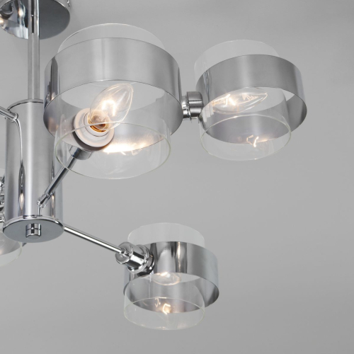 Потолочная люстра Eurosvet Arcada 70127/6 хром изображение в интернет-магазине Cramer Light фото 3