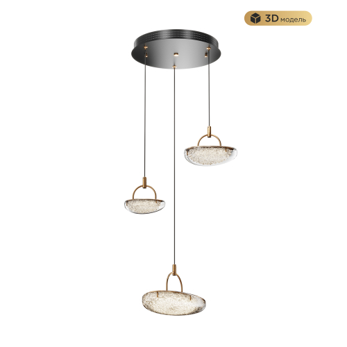 Подвесной светильник Modestyle MS.2326.3 BK изображение в интернет-магазине Cramer Light