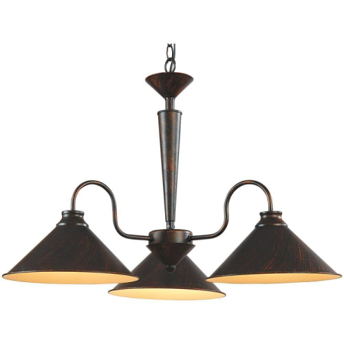 Подвесная люстра Arte Lamp Cone A9330LM-3BR изображение в интернет-магазине Cramer Light