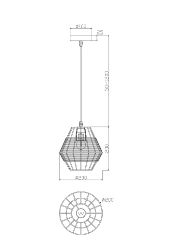 Подвесной светильник Freya Shape FR5335PL-01B1 изображение в интернет-магазине Cramer Light фото 2
