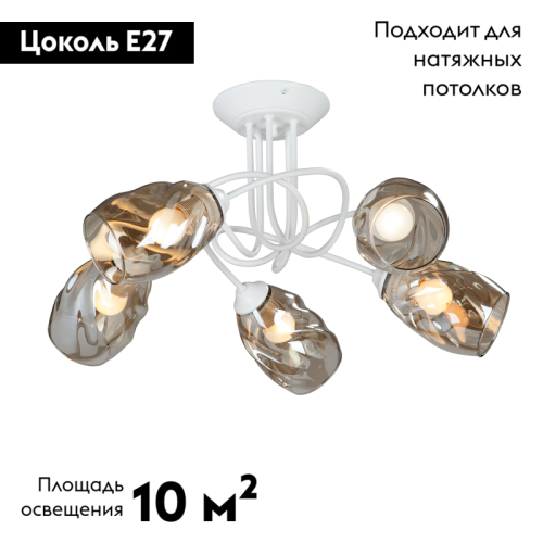 Потолочная люстра Vitaluce V4926-0/5PL изображение в интернет-магазине Cramer Light фото 2