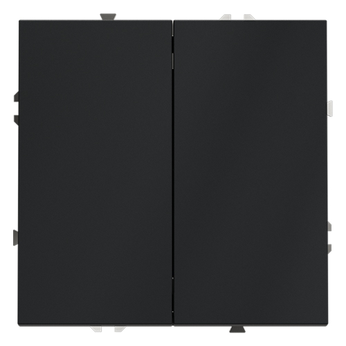 Выключатель с самовозвратом двухклавишный Voltum S70 VLS020607 (графит) дополнительное фото